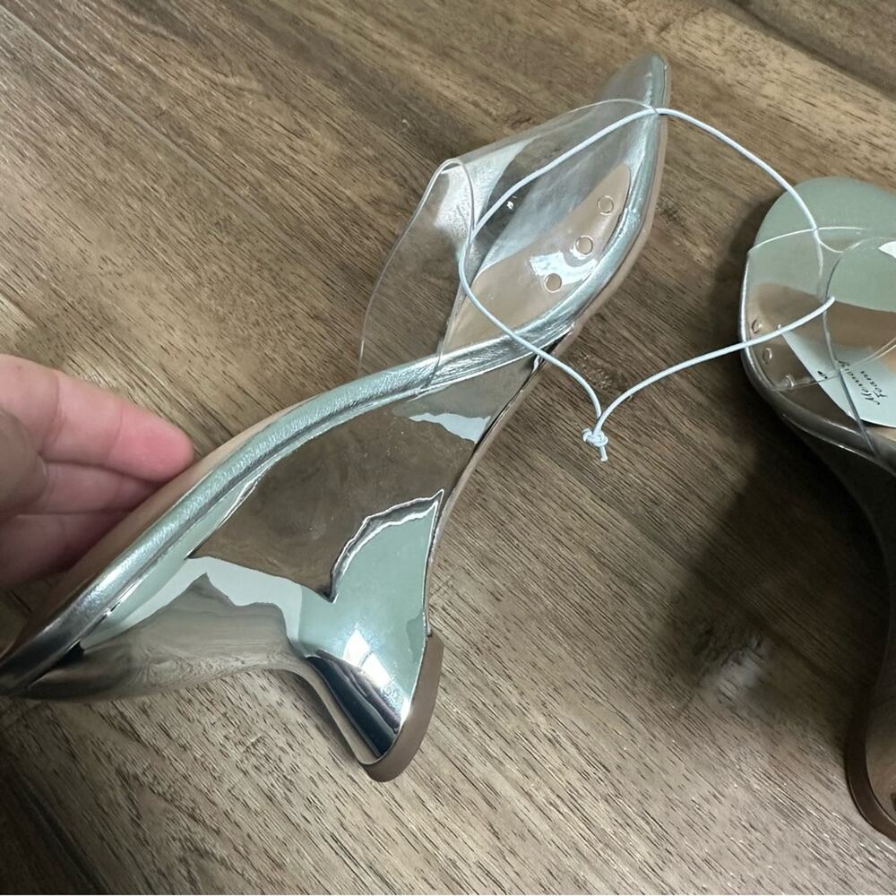 NWT!! A New Day Silver Women's Wedge Shoes, High Heels, Formal, Size‎ 8 - Picture 9 of 14